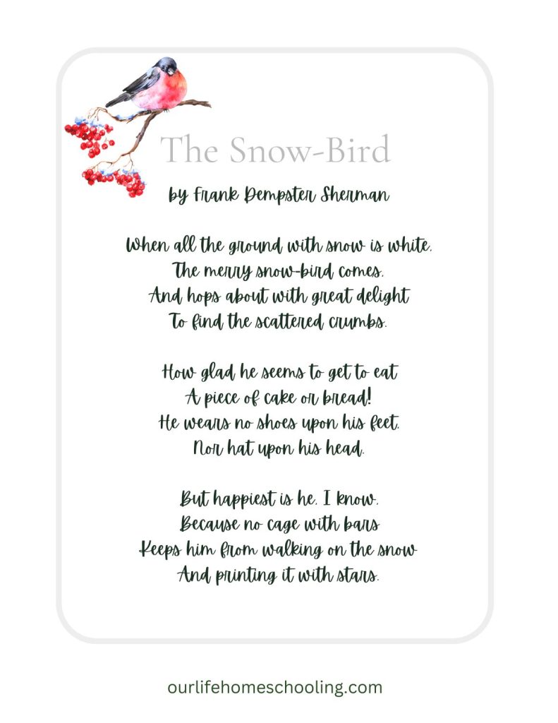 heart-warming winter poems for kids (free printable) - our life